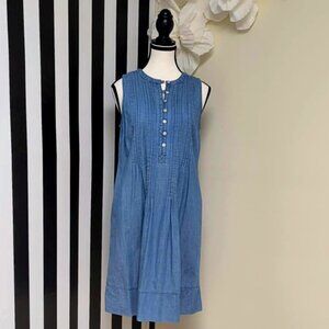 Sonoma: Blue Denim Mid Button Dress Size S